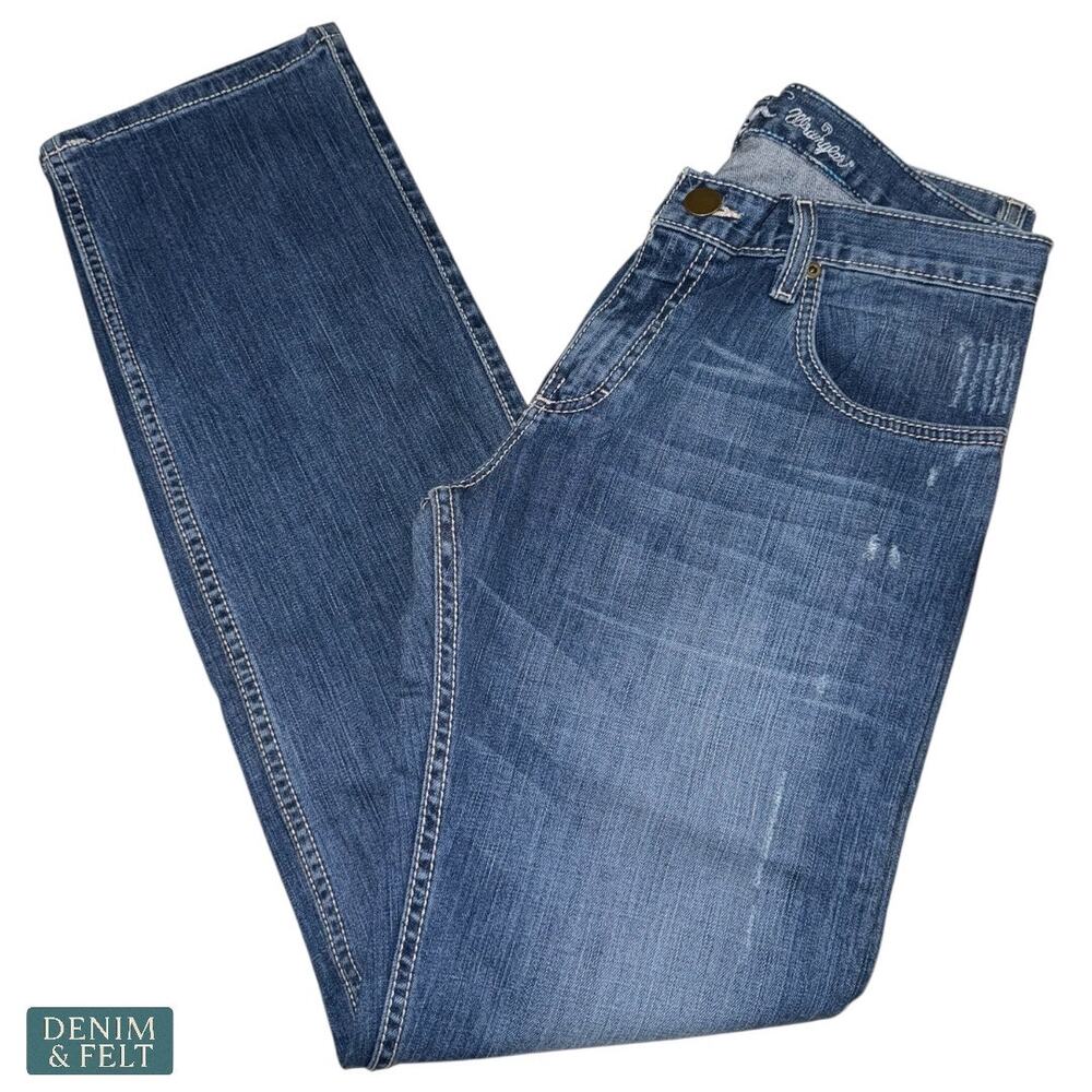 NEW Rock 47 Wrangler Women’s Bootcut Jeans Medium Wash Stretch Denim Cowgirl‎